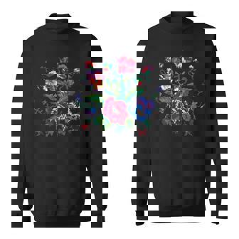 ウクライナの国民服ウクライナの刺繍の花 スウェットシャツ - Kawaiitshirt