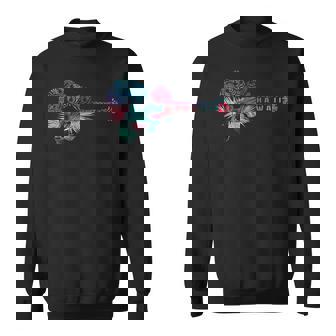 ウクレレ トライバル・フラワー アロハ・ギター ハワイ スウェットシャツ - Kawaiitshirt