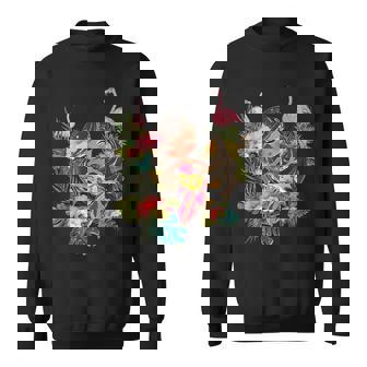 ウクレレフラガールティキバケーションハワイアンルアウビーチフラミンゴ スウェットシャツ - Kawaiitshirt