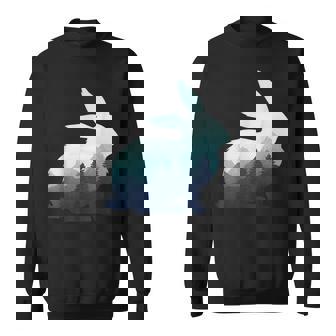 ウサギ バニー 野ウサギ 動物 野生 芸術的 グラフィック 自然 スウェットシャツ - Kawaiitshirt