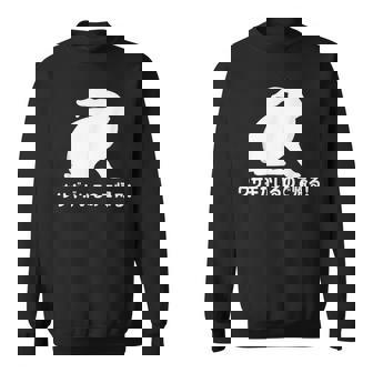 ウサギがいるので帰る おもしろ ウサギ 兎 スウェットシャツ - Kawaiitshirt
