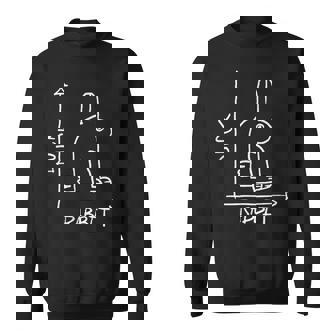 ウサギまたはアヒル 目の錯覚 スウェットシャツ - Kawaiitshirt