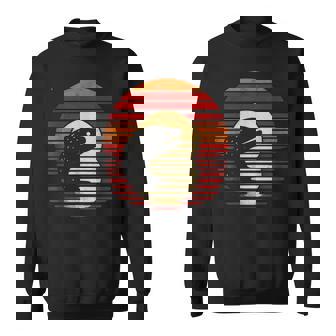 ウツボ サンセット レトロスタイル サファリ ヴィンテージ 70年代 釣り スウェットシャツ - Kawaiitshirt