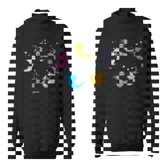 ウーパールートル メキシコウォーターサラマンダー カラフルなウーパールーパー スウェットシャツ - Kawaiitshirt