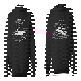 ウーパールートル メキシコミズサンショウウオ ウーパールーパーの解剖学 スウェットシャツ - Kawaiitshirt