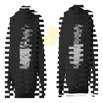 エアデールテリアウォーターサイドビングリーチェストポケットポケット スウェットシャツ - Kawaiitshirt