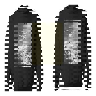 エイリアン Ufo ファニー キャッツ エイリアンの侵略猫 スウェットシャツ - Kawaiitshirt