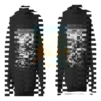 エイリアンホールディングヒューマンベイビーufo地球外接触tシャツ スウェットシャツ - Kawaiitshirt