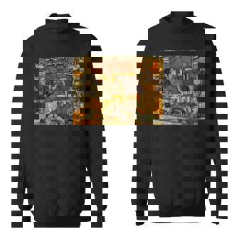 エゴン・シーレ作 イエロー・シティ 1914 スウェットシャツ - Kawaiitshirt