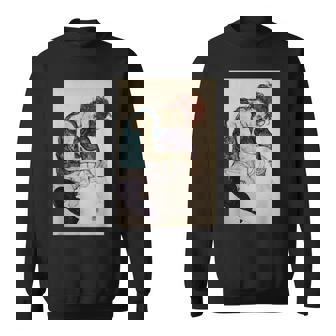 エゴン・シーレ作「膝を曲げた座る女」1917 スウェットシャツ - Kawaiitshirt