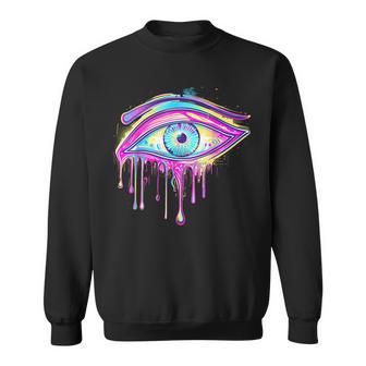 エジプトのホルスの目 トリッピー サイケデリック アート 宇宙 シュール スウェットシャツ - Kawaiitshirt