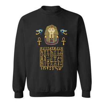 エジプトヒエログリフ シンボル ツタ王 ファラオ スウェットシャツ - Kawaiitshirt
