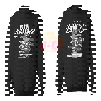 エルボーズ アップ ホッケー ビーバー カナダ人 誇り高き北 強くて自由 スウェットシャツ - Kawaiitshirt