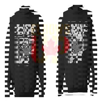 エルボーズアップ カナダ カナダ国旗 プライド 北 強い メープルリーフ スウェットシャツ - Kawaiitshirt