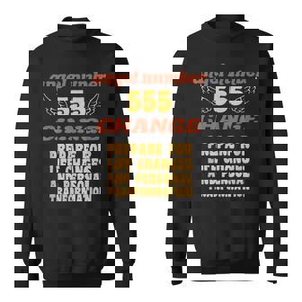 エンジェルナンバー555変更数秘術パーソナルナンバー555 スウェットシャツ - Kawaiitshirt