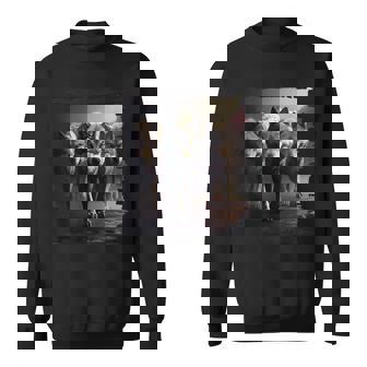 オオカミの部族 野生動物 ウルフ マウンテン スウェットシャツ - Kawaiitshirt