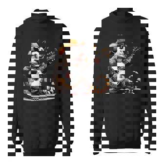 オポッサム演奏 バンジョー ギター 面白い ポッサムハット ゴミ オポッサム スウェットシャツ - Kawaiitshirt