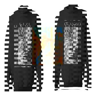 オーギュスト・ルノワール-ピアノに向かう二人の少女-ミュージシャン スウェットシャツ - Kawaiitshirt