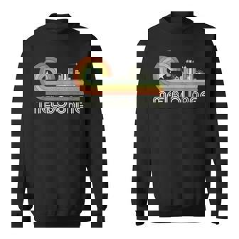 オーストラリア 休暇のお土産 レトロ ビンテージ スカイライン メルボルン スウェットシャツ - Kawaiitshirt