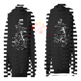 オートバイ アメリカン バイク おもしろ パロディ バイカー トランプ ライダー クルーザー モーターサイクル No3 スウェットシャツ - Kawaiitshirt