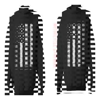 オートバイ ジムカーナ アメリカ国旗 7月4日 スウェットシャツ - Kawaiitshirt