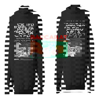 カジノバカラ ギャンブルデザイン ラスベガス、ギャンブラーベッティング スウェットシャツ - Kawaiitshirt