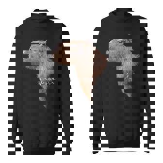 カピバラ グラフィック アート カピバラ Ro Ro Ro歯動物 アニマル ラバー スウェットシャツ - Kawaiitshirt