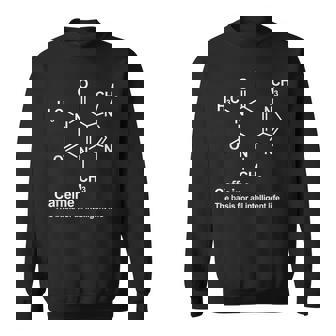 カフェイン分子化学カップ コーヒー スウェットシャツ - Kawaiitshirt