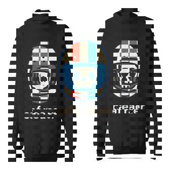 カフェレーサー トレンディ シンプル ヘルメット デザイン バイク スウェットシャツ - Kawaiitshirt