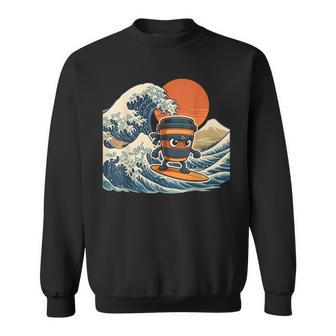 カプチーノ アサシーノ 和波 アート 忍者 コーヒー好き スウェットシャツ - Kawaiitshirt