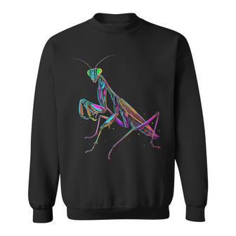 カマキリ カラフル 虫 昆虫 昆虫学 昆虫学者 スウェットシャツ - Kawaiitshirt