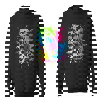 カラフル グラフィティグラフィックスプレーペンキの缶ストリートアートアーティスト スウェットシャツ - Kawaiitshirt