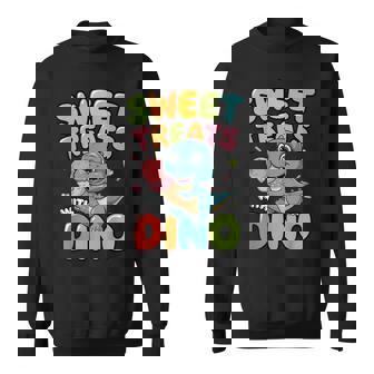 カラフル スイート おやつ 恐竜 かわいい 恐竜 デザート アイスクリーム スウェットシャツ - Kawaiitshirt