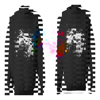 カラフルなビデオゲームコントローラー ジョイスティック コンソール スウェットシャツ - Kawaiitshirt