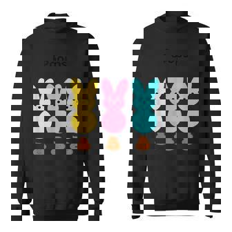 カラフルなマシュマロバニーのうんち スウェットシャツ - Kawaiitshirt