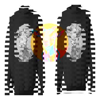 カラフルなヤギ スウェットシャツ - Kawaiitshirt