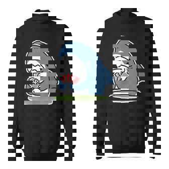 カード遊びをするサメ スウェットシャツ - Kawaiitshirt