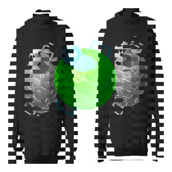 カーブ サッカーボール フィールドゴール サッカー選手 コーチ サッカーファン スウェットシャツ - Kawaiitshirt