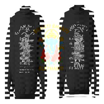 ガネーシャ ヨガ シャンティ 象 ブッダ 象 スウェットシャツ - Kawaiitshirt