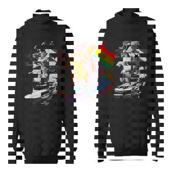 ガーナ プライド サーフィン リス ガーナのルーツ ガーナ国旗 スウェットシャツ - Kawaiitshirt