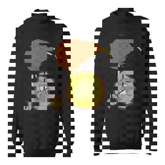 キウイフルーツバイクのキウイ鳥 スウェットシャツ - Kawaiitshirt