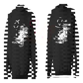 キジ白猫ぐっすり眠る猫ちゃん 猫好き スウェットシャツ - Kawaiitshirt