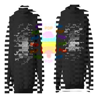 キッズポッププッシュ&ポップポップポップポップadhdストレス解消おもちゃ スウェットシャツ - Kawaiitshirt