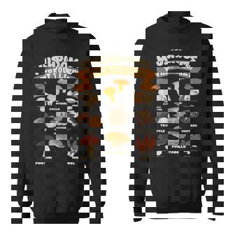 キノコ、好きなものキノコの種類 スウェットシャツ - Kawaiitshirt