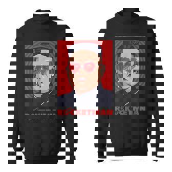 キム・ジョンウン、ファニー・ロケットマン・パロディ・ロックンロール スウェットシャツ - Kawaiitshirt