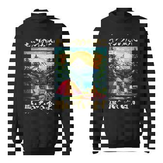 キャンプ 面白いtシャツ ソロキャンプ メンズ 子供 ネタ おもしろ 面白い 服 おもしろグッズ 文字入り スウェットシャツ - Kawaiitshirt