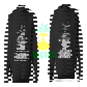 キュートなアロハパイナップルサングラス ハワイアンティキ スウェットシャツ - Kawaiitshirt
