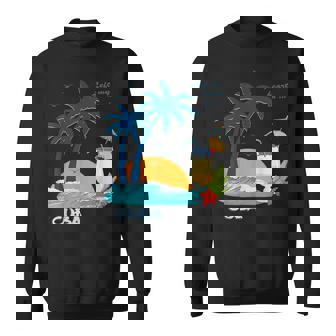 キューバ 熱帯の風景 ハバナ ギフト お土産 カリブ海 ヤシの木 冒険 スウェットシャツ - Kawaiitshirt