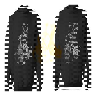 キリン 演奏 チェロ おもしろい 動物 チェリスト ロック ミュージシャン アート スウェットシャツ - Kawaiitshirt