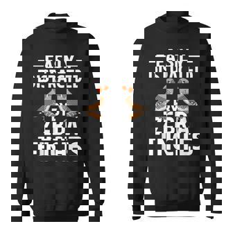 キンカチョウの飼育員はキンカチョウに気をそらされやすい スウェットシャツ - Kawaiitshirt